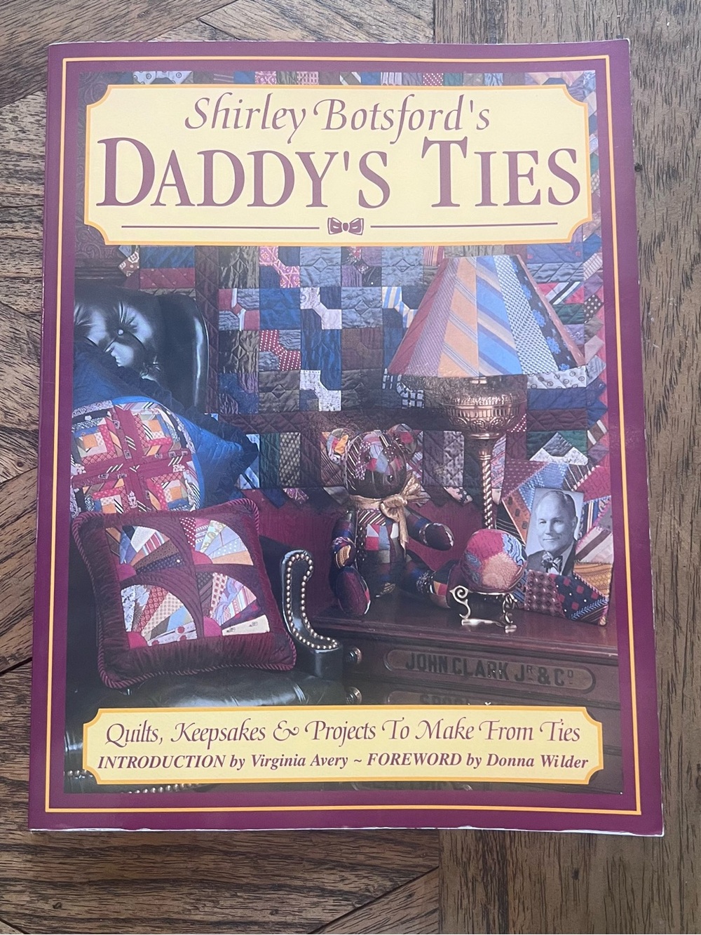 Vintage 1990s Craft Book, Daddy's Ties Quilting Book, Paperback